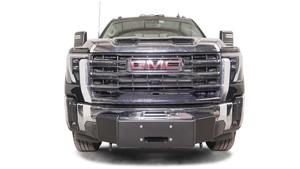 Fab Fours Bumper GM24-N6261-1 One Piece Design; Direct Fit; Mounting Hardware Included; Without Grille Guard; With Internal Winch Mount; With 2 Tow Hooks; Powder Coated Matte Black Steel