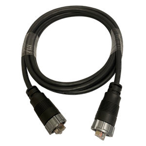 Furuno Ethernet Cable 001-653-250-00 Fits TZtouchXL Multi Function Display; Waterproof RJ45 To RJ45 Connectors; 2 Meter Length; Black