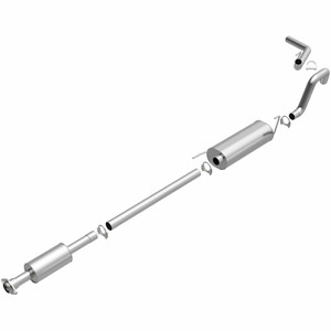 BRE Exhaust Exhaust System Kit 106-0511 Direct-Fit Exhaust Series Cat-Back System; Aluminized Steel; With Mufflers; 3 Inch Pipe Diameter; Single Exhaust With Single Exit; Rear Exit; Without Tips BRE Exhaust Exhaust System Kit 106-0511 Direct-Fit Exhaust Series Cat-Back System; Aluminized Steel; With Mufflers; 3 Inch Pipe Diameter; Single Exhaust With Single Exit; Rear Exit; Without Tips