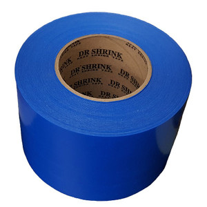Dr Shrink Boat Shrink Wrap Seam Tape DS-703B Synthetic Rubber Based Clear Adhesive; Moisture Resistant/Waterproof; Blue; Oriented Polyethylene; Single