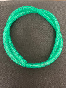 Helix Racing Fuel Line 140-3106 For Powersport Applications; High Pressure Handles Up To 200 PSI; 3 Foot Length; 1/4 Inch Inner Diameter; Transparent Green; Nylon Interbraid Polyurethane