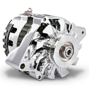 Proform Parts Alternator/Generator 66430.16C Alternator/Generator; GM CS130; GM CS130; Machined Pulley; 160AMP; 1 Wire; With Internal Regulator; Chrome Plated