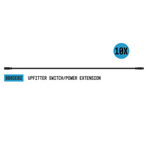 BUILTBRIGHT Warning Light Wiring Harness BB8SE02X Used With Type B Perimeter StrobeLink; 15 Amp; 8 Foot Length; 12 Volt DC Operating Voltage; PVC Insulation Tinned Copper Strands; Pack Of 10