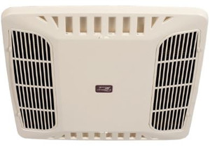 Coleman Mach Deluxe CHILLGrille Air Conditioner Ceiling Assembly | Cool Only, Lateral In-Roof Ducting, Stylish White Design