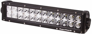 Rugged Ridge Light Bar 15209.11 LED; 13-1/2 Inch Length; 24 CREE Bulb; 72 Watt; Dual Flood And Spot Beam; Clear Lens; Black Housing; With Mounting Brackets/Hardware/Wiring Pigtail