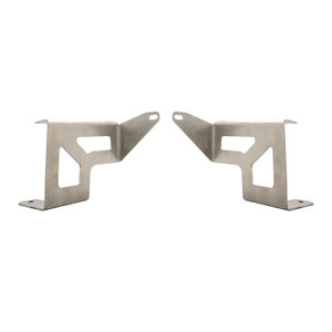 Rigid Lighting Light Bar Mounting Kit 46612 SR Series; Fits 20 Inch SR-Series Light Bar; Bumper Mount; Mounts One Light Bar; Silver; Stainless Steel Rigid Lighting Light Bar Mounting Kit 46612 SR Series; Fits 20 Inch SR-Series Light Bar; Bumper Mount; Mounts One Light Bar; Silver; Stainless Steel