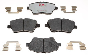 Raybestos Brakes Brake Pad EHT1730H Element3; OE Replacement; Hybrid Technology; Includes Mounting Hardware