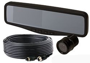 Ecco Electronic Backup Camera EC4200-K GEMINEYE; Flush Mount; 120 Degree Viewing Angle; With Night Vision; Water Proof; Black; CMOS 10 LED Infrared Camera; With ECTC20-4 65 Foot 4-Pin Connection Cable