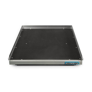Cargo Glide Bed Slide DCG1500XL-7348 CG-XL Series; 1500 Pounds; 5-1/2 Inch Side Rail Height; Powder Coated Steel Frame; Polished Aluminum Side Rail; Black Thermoplastic Coated 3/4 Inch Plywood Platform; Bolts To Truck Bed