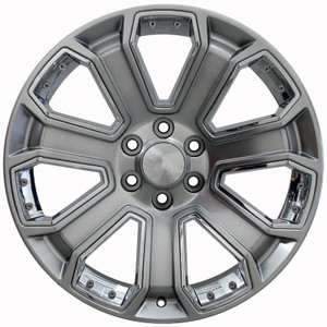 OE Wheels Wheel CV93B-22090-6550-24HB-IC CV93B; 22 Inch Diameter x 9 Inch Width; 6 x 139.7 Millimeter/6 x 5.50 Inch Bolt Pattern; 31 Millimeter Offset; 6.22 Inch Backspacing; 60 Degree Conical Seat Lug; 78.10 Millimeter Center Bore; 7 Spoke; Aluminum OE Wheels Wheel CV93B-22090-6550-24HB-IC CV93B; 22 Inch Diameter x 9 Inch Width; 6 x 139.7 Millimeter/6 x 5.50 Inch Bolt Pattern; 31 Millimeter Offset; 6.22 Inch Backspacing; 60 Degree Conical Seat Lug; 78.10 Millimeter Center Bore; 7 Spoke; Aluminum