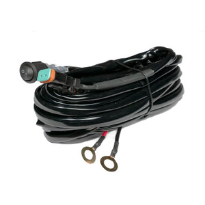 Southern Truck Light Bar Wiring Harness 79904 Fits All Southern Truck Light Bars Except Combination Kits; 14 Gauge Wire; 30 Amp In Line Fuse; 11 Foot Length; With Single DT Connector/40 Amp Relay/Rocker Flip On/Off Switch Southern Truck Light Bar Wiring Harness 79904 Fits All Southern Truck Light Bars Except Combination Kits; 14 Gauge Wire; 30 Amp In Line Fuse; 11 Foot Length; With Single DT Connector/40 Amp Relay/Rocker Flip On/Off Switch