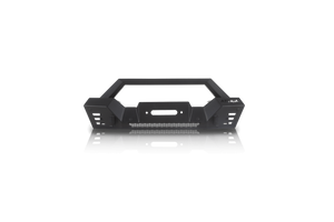 Attica 4X4 Bumper ATTJL01A110-BX Frontier Series; Modular Design; Direct Fit; With Bull Bar; With Internal Winch Mount; With D-Ring Mount; Powder Coated Textured Black E-Coated Steel Attica 4X4 Bumper ATTJL01A110-BX Frontier Series; Modular Design; Direct Fit; With Bull Bar; With Internal Winch Mount; With D-Ring Mount; Powder Coated Textured Black E-Coated Steel
