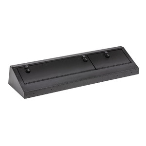 Tuffy Security Under Seat Storage Unit 343-01-A Under Rear Seat; Two Compartment Security Lockbox; Textured Black; Powder Coated Steel; With Pry-Guard Three Digit Combination Locking System; Over 2100 Cubic Inches Of Storage Space
