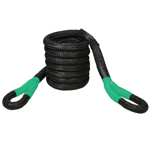 Bulldog Whes Recovery Strap 20378 Kinetic Rope; 2 Inch Diameter x 30 Foot Length; 25 Percent Stretch; 125000 Pound Breaking Strength; Without Sleeve; Black/Green; Nylon Fiber; With Camo-Mesh Duffle Storage Bag Bulldog Whes Recovery Strap 20378 Kinetic Rope; 2 Inch Diameter x 30 Foot Length; 25 Percent Stretch; 125000 Pound Breaking Strength; Without Sleeve; Black/Green; Nylon Fiber; With Camo-Mesh Duffle Storage Bag