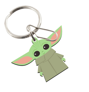 Plasticolor Key Chain 004516R01 Star Wars; Baby Yoda; Green; Vinyl; With Split Ring And Clip Plasticolor Key Chain 004516R01 Star Wars; Baby Yoda; Green; Vinyl; With Split Ring And Clip