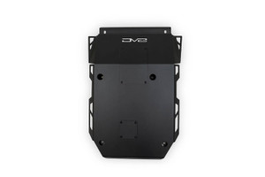 DV8 Offroad Skid Plate SPTT1-04 Front Bumper and Belly; Compatible with the Centric and MTO Winch Front Bumper; Powder Coated; Black; Steel
