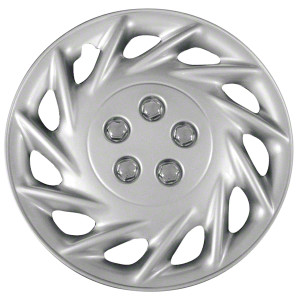 Silver 15 Inch Wheel Covers | Set Of 4 ABS Plastic Covers | Snap-On Retention | Easy Tool-Free Installation Silver 15 Inch Wheel Covers | Set Of 4 ABS Plastic Covers | Snap-On Retention | Easy Tool-Free Installation