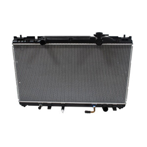Fits 2002-2006 Toyota Camry Denso Radiator 221-0506 OE Replacement; 1.375 Inch Inlet/Outlet Diameter; With Transmission Cooler Fits 2002-2006 Toyota Camry Denso Radiator 221-0506 OE Replacement; 1.375 Inch Inlet/Outlet Diameter; With Transmission Cooler