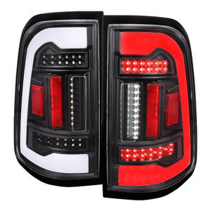 Spec-D Tuning Tail Light Assembly LT-RAM1915JMLED-TM LED; Clear Lens; Matte Black ABS Plastic Housing; Set Of 2