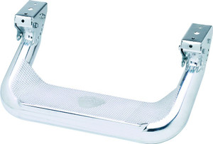 Carr Truck Step 127442 Super Hoop; Cab Mount; Direct-Fit; Set Of 2; Flat Step; Non-Extendable; Stationary; Polished; Aluminum Carr Truck Step 127442 Super Hoop; Cab Mount; Direct-Fit; Set Of 2; Flat Step; Non-Extendable; Stationary; Polished; Aluminum