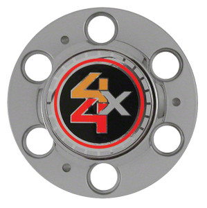 Chrome Plated 4X4 Logo Wheel Caps | Set Of 4 | ABS Plastic | Bolt-On