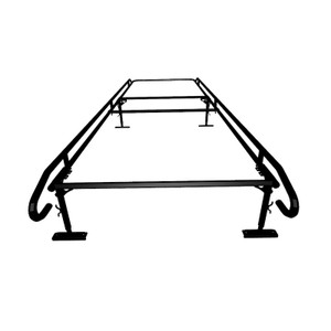 TrailFX Ladder Rack FCLR008B TFX Service Body Contractor Rack; 1000 Pound Capacity; Multi-Fit; Powder Coated; Black; Steel