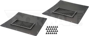 Help By Dorman Door Panel 82546 OE Replacement; Black; Plastic/Steel; With Pre-Drilled Mounting Holes And Hardware; With Two Panels And 24 Plastic Fasteners Help By Dorman Door Panel 82546 OE Replacement; Black; Plastic/Steel; With Pre-Drilled Mounting Holes And Hardware; With Two Panels And 24 Plastic Fasteners