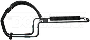 Dorman Power Steering Fluid Cooler 918-618 OE Solutions; OE Replacement; 39.6 Inch Length; 26.2 Inch Width; 10.3 Inch Height; Black; Aluminum; Boxed