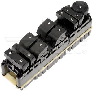 Dorman Power Window Switch 920-021 OE Solutions; OE Replacement; Illuminated; Lead Wire Terminal; Black