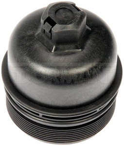 Dorman Oil Filter Cover 921-173 OE Solutions; OE Replacement; 91.7 Millimeter Hight; Black Natural Finish; Plastic/Rubber/Steel