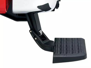 Amp Research Truck Step 75321-01A BedStep; Bed Frame Mounted/Driver Side; Single; Flat Step; 300 Pound Weight Capacity; Retractable; Powder Coated; Black; Die Cast Aluminum Amp Research Truck Step 75321-01A BedStep; Bed Frame Mounted/Driver Side; Single; Flat Step; 300 Pound Weight Capacity; Retractable; Powder Coated; Black; Die Cast Aluminum