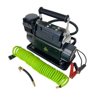 Overland Vehicle Systems Air Compressor 12099922 EGOI; Portable; 7.0 Cubic Feet Per Minute CFM At 150 PSI; Battery Clamp; Without Air Tank; 13.8 Volt; With Compressor/Coiled Hose/Quick Connect Fittings/Alligator Clips/Storage Bag With Handle Overland Vehicle Systems Air Compressor 12099922 EGOI; Portable; 7.0 Cubic Feet Per Minute CFM At 150 PSI; Battery Clamp; Without Air Tank; 13.8 Volt; With Compressor/Coiled Hose/Quick Connect Fittings/Alligator Clips/Storage Bag With Handle