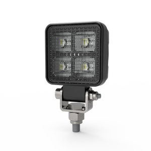 Ecco Electronic Work Light EW2B2P-CP For Work Trucks/Commercial Vehicles/Off Road Applications; Square; Flood Beam; 2.5 Watts/800 Raw Lumens; 0.7 Amp At 12 To 24 Volt DC; White; Polycarbonate Lens; Battery Powered; Bolt-On; With 30 Work Lights