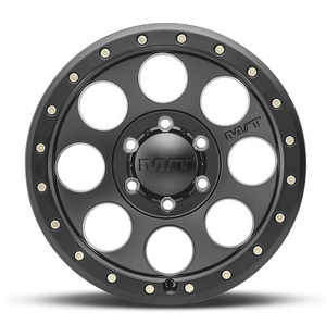 Mickey Thompson Wheel Wheel 274468 Classic Pro; 17 Inch Diameter x 9 Inch Width; 6 x 139.7 Millimeter/6 x 5.50 Inch Bolt Pattern; -12 Millimeter Offset; 4.5 Inch Backspacing; 60 Degree Conical Seat Lug; 108.10 Millimeter Center Bore; Satin Black