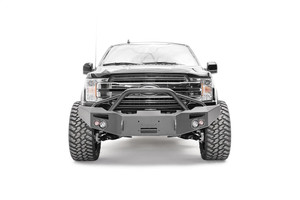 Fab Fours Bumper FF18-H4552-1 Premium; One Piece Design; Direct Fit; Mounting Hardware Included; With Pre-Runner Guard; With Internal Winch Mount; Without Tow Hook Mounts/With D-Ring Mounts; With Fab Fours 90mm Fog/60mm Turn Signal Lights