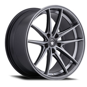 Konig Wheels Wheel OS88512459 OS OVERSTEER; 18 Inch Diameter x 8 Inch Width; 5 x 112 Millimeter/5 x 4.40 Inch Bolt Pattern; 45 Millimeter Offset; 6.27 Inch Backspacing; 60 Degree Conical Seat Lug; 73.10 Millimeter Center Bore; 5 Spoke