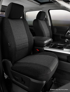 Fits 2021-2025 Ford Bronco Fia Seat Cover OE37-70 CHARC Oe; Bucket Seat With Adjustable Headrests; Tweed Fabric; Charcoal Center With Black Side Panels; Set of 2 Fits 2021-2025 Ford Bronco Fia Seat Cover OE37-70 CHARC Oe; Bucket Seat With Adjustable Headrests; Tweed Fabric; Charcoal Center With Black Side Panels; Set of 2