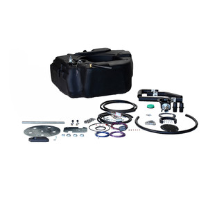 Titan Fuel Tanks Fuel Tank 4030213 Spare Tire Auxiliary Fuel System; 30 Gallon Capacity; Diesel; Polyethylene; Mounts In Vehicles Spare Tire Well