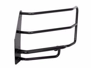 Go Rhino Safety Division Brush Guard 5202WHD 5000 Series; Without Insert Bars; Semi-Gloss; Black; Heavy Gauge Steel; Mounts To Bumper Push Bar 5202