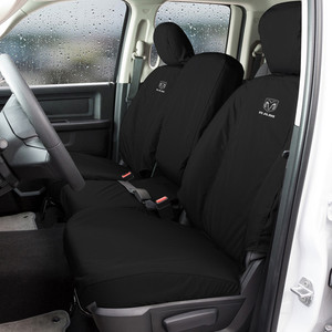 Covercraft Seat Cover SSR8397FR11WFBK SeatSaver; Ram Logo; Heavy-Duty Waterproof Polyester; Black; For One Row Covercraft Seat Cover SSR8397FR11WFBK SeatSaver; Ram Logo; Heavy-Duty Waterproof Polyester; Black; For One Row