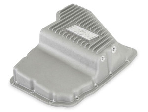 B&M Auto Trans Oil Pan 70402 Hi-Tek; For Use With 45RFE/68RFE Automatic Transmission; Extra 2 Quarts Capacity; Natural; Aluminum; With Magnetic Drain Plug; With Mounting Hardware