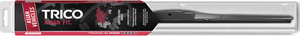 Trico . Windshield Wiper Blade 57-240 Asian Fit; 24 Inch Length; Single Blade; With Spoiler; Black; Hybrid Type; Plastic Frame; Natural Rubber Blade; With Pre-Attached Adapter Trico . Windshield Wiper Blade 57-240 Asian Fit; 24 Inch Length; Single Blade; With Spoiler; Black; Hybrid Type; Plastic Frame; Natural Rubber Blade; With Pre-Attached Adapter