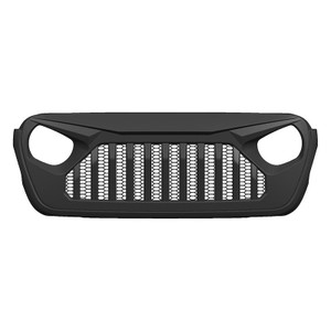American Modified Grille AMJPCA00103 Vader; With Light Cutouts; Matte Black; ABS Plastic American Modified Grille AMJPCA00103 Vader; With Light Cutouts; Matte Black; ABS Plastic