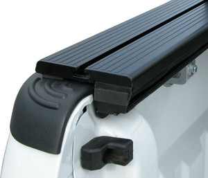 Pace Edwards Tonneau Cover Rail M-BL5155 Bedlocker; For Use With Pace Edwards Bedlocker Cover M-BLDA24A55; Clamp On; Matte; Black; Aluminum; Includes 2 Rails and 4 Clamps