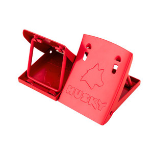 Husky Towing Wheel Chock 38512 Foldable; Husky Red; Steel; With Case; Set Of 2 Husky Towing Wheel Chock 38512 Foldable; Husky Red; Steel; With Case; Set Of 2