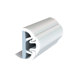 Taco Boat Rub Rail V11-9993WWK80-2 SuproFlex; 80 Feet Length; 1-1/4 Inch Thickness; Flexible; Arctic White; Vinyl; Single; With Vinyl Insert/Stainless Steel End Cap/Screws