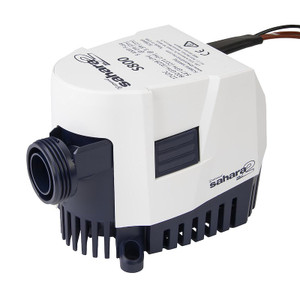 Attwood Marine Bilge Pump 5508-7 Sahara Mk2; Automatic Switch; 800 Gallon Per Hour; 3/4 And 1 Inch Barbed Outlet; 12 Volt DC; 4 AMP; ABYC H-22/NMMA/CE/RCM/UKCA Approved Attwood Marine Bilge Pump 5508-7 Sahara Mk2; Automatic Switch; 800 Gallon Per Hour; 3/4 And 1 Inch Barbed Outlet; 12 Volt DC; 4 AMP; ABYC H-22/NMMA/CE/RCM/UKCA Approved