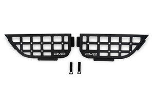 DV8 Offroad Molle Cargo Panel MPJL-08 Slim Design; Rear Door Panel Mount; Direct Fit; Snap-In; Powder Coated; Black; Steel; Set Of 2