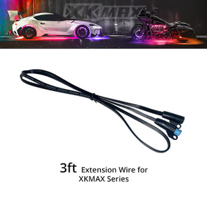 XK Glow Light Bar Wiring Harness MX-WIRE-3FT XKmax; For XKmax Series Parts; 3 Foot Length; With 3-Pin Connectors XK Glow Light Bar Wiring Harness MX-WIRE-3FT XKmax; For XKmax Series Parts; 3 Foot Length; With 3-Pin Connectors