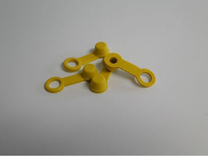 Helix Racing Brake Bleeder Screw Cap 202-2002 Yellow; With Tether; Set Of 4